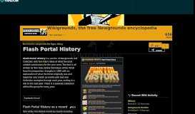 
							         Flash Portal History | Wikigrounds, the free Newgrounds encyclopedia ...								  
							    