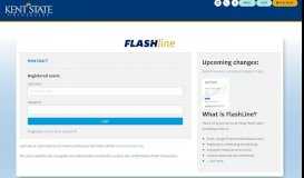 
							         FlashLine Login - Kent State University								  
							    