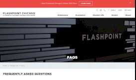 
							         Flashpoint Chicago - FAQs								  
							    