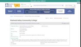 
							         Flathead Valley Community College - Montana Medical Home Portal								  
							    