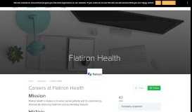 
							         Flatiron Health | Jobs, Benefits, Business Model, Founding Story								  
							    