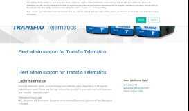 
							         Fleet admin support for Transflo Telematics | Transflo - Fleet ...								  
							    