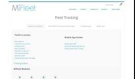 
							         Fleet Tracking – MiFleet								  
							    