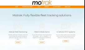 
							         Fleet Tracking & Vehicle Tracking Solutions from Motrak								  
							    
