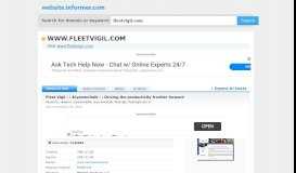 
							         fleetvigil.com at WI. Fleet Vigil : : Aryaomnitalk : : Driving the ...								  
							    