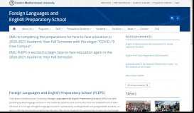 
							         FLEPS | Foreign Languages and English Preparatory School - EMU								  
							    