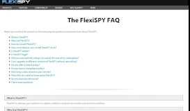 
							         FlexiSPY Frequently Asked Questions								  
							    