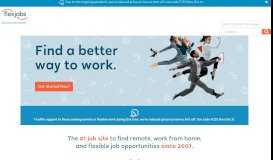 
							         FlexJobs | Remote Jobs, Part-Time Jobs, Freelance Jobs								  
							    