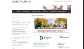
							         FlexOnline--Access Your Benefits - Dartmouth College								  
							    