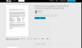 
							         Flextronics Supplier Portal (FSP) Communication Agreement - Yumpu								  
							    