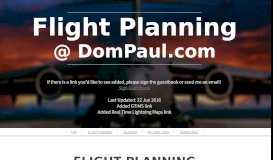 
							         Flight Planning @ DomPaul.com								  
							    