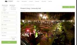 
							         Flinders Living – University Hall – Adelaide Student Housing (ASH)								  
							    
