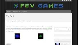 
							         Flip Card | Fev Games								  
							    