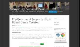 
							         FlipQuiz.me: A Jeopardy Style Board Game Creator ...								  
							    