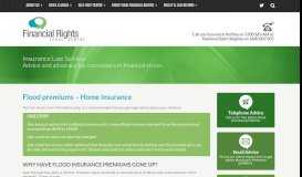 
							         Flood premiums – Home insurance | - Insurance Law Service								  
							    