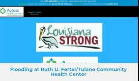 
							         Flooding at Ruth U. Fertel/Tulane Community Health Center - Access ...								  
							    