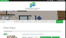 
							         Floor Plans - Elkridge Estates								  
							    