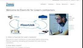 
							         FloorLink CRM for Lowe's Contractors | MeasureSquare								  
							    