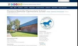 
							         Florence Markofer Elementary School | Elk Grove Unified School District								  
							    