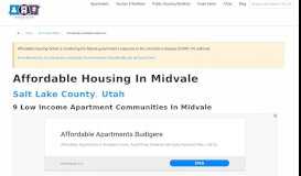 
							         Florentine Villas | Midvale, UT Low Income Apartments								  
							    