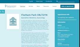 
							         Florham Park Ob/gyn								  
							    