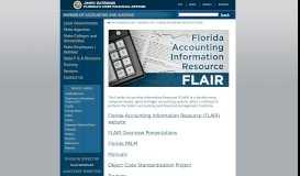 
							         Florida Accounting Resource (FLAIR)								  
							    