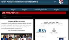 
							         Florida Association of Professional Lobbyists - Home								  
							    
