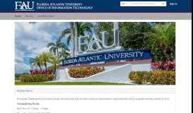 
							         Florida Atlantic University Home - FAU Helpdesk								  
							    