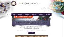 
							         Florida Board of Dentistry- Licensing, Renewals & Information								  
							    
