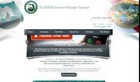 
							         Florida Board of Massage Therapy- Licensing, Renewals & Information								  
							    