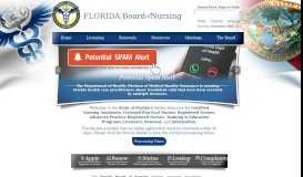 
							         Florida Board of Nursing - Licensing, Renewals & Information								  
							    