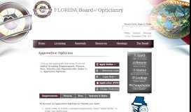 
							         Florida Board of Opticianry » Apprentice Optician- Florida Department ...								  
							    