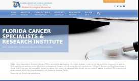 
							         Florida Cancer Specialists & Research Institute - FLASCO Patient Portal								  
							    