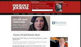 
							         Florida CFO Jeff Atwater Archives - Insurance Journal								  
							    