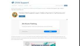 
							         Florida Child Support Login | Make a Payment | myFlorida.com								  
							    