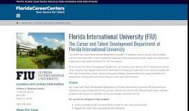 
							         Florida International University (FIU) • Florida Career Centers								  
							    