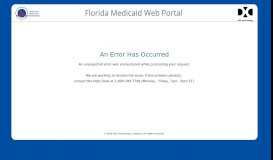 
							         Florida Medicaid Web Portal Home Page								  
							    