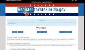 
							         Florida Online Voter Registration Website -Online Voter Registration								  
							    