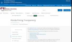 
							         Florida Pricing Transparency | Kendall Regional Medical Center ...								  
							    