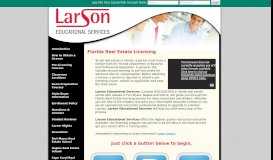 
							         Florida Real Estate Licensing - Larson Educational Services								  
							    
