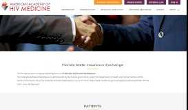 
							         Florida State Insurance Exchange – American Academy of HIV Medicine								  
							    