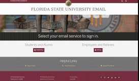 
							         Florida State University Email								  
							    