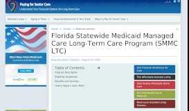 
							         Florida Statewide Medicaid Managed Care Long-Term Care (SMMC ...								  
							    