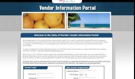 
							         Florida Vendor Information Portal								  
							    