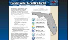 
							         Florida's Water Permitting Portal								  
							    