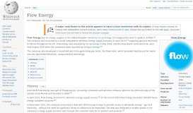 
							         Flow Energy - Wikipedia								  
							    