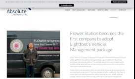 
							         Flower Station becomes the first company to adopt Lightfoot's Vehicle ...								  
							    