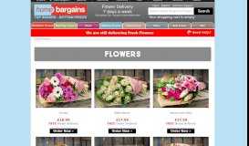 
							         Flowers : Flowers with Free Delivery, Home Bargains Flowers								  
							    