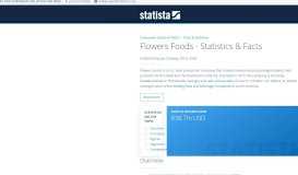 
							         Flowers Foods - Statistics & Facts | Statista								  
							    