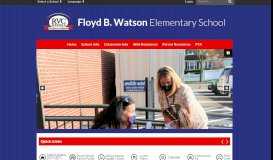 
							         Floyd B. Watson Elementary School: Home								  
							    